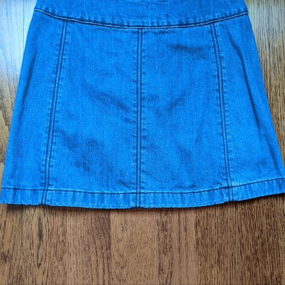 Free People Blue Denim Jean Skirt - Picture 2 of 10